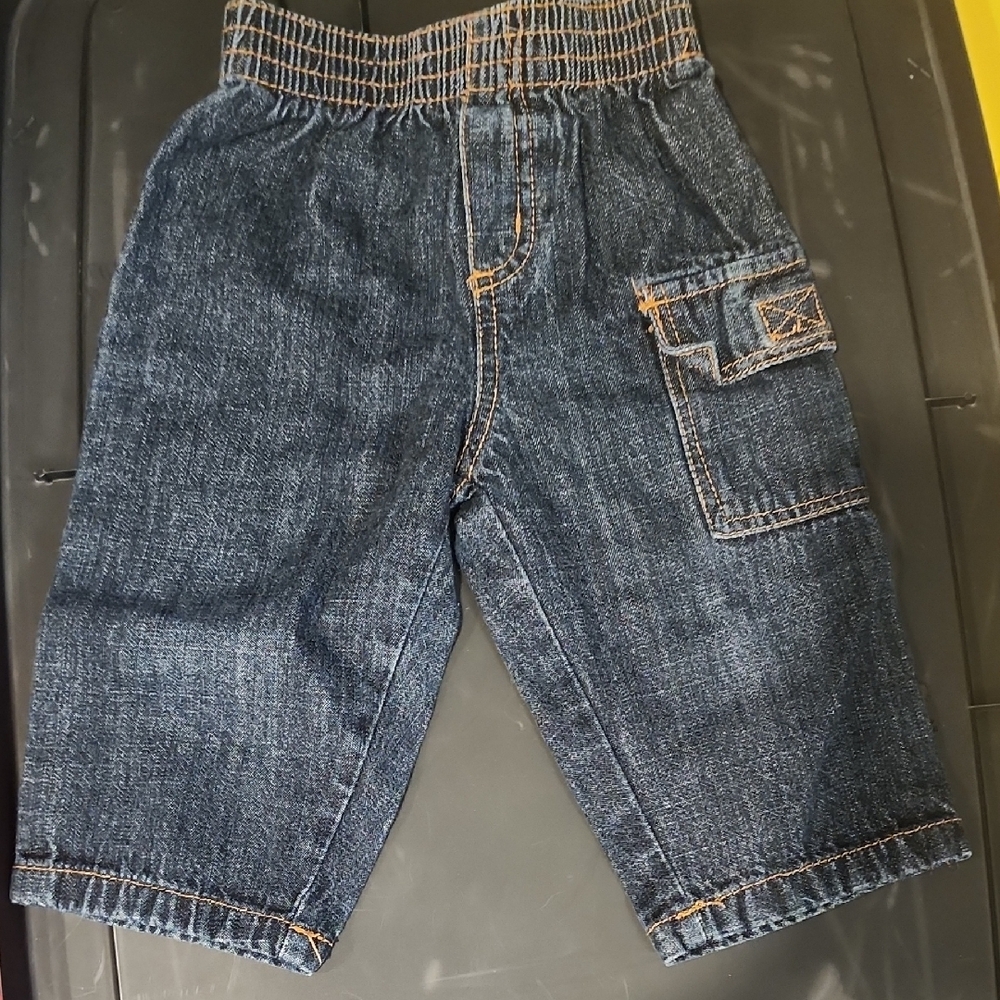Blue Relaxed Fit Cropped Jeans